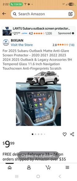 Subaru Anti-glare Screen Protector $7 New