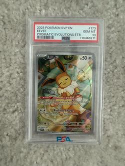 Eevee #173 PSA 10 Prismatic Evolutions ETB Promo