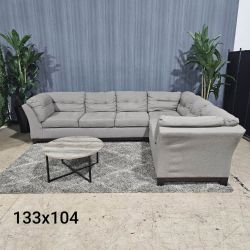 🛋️ Gray Sectional Sofa (Delivery Available!! )