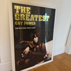 Cat Power The Greatest 2006 Promo Poster With Metallic Lettering