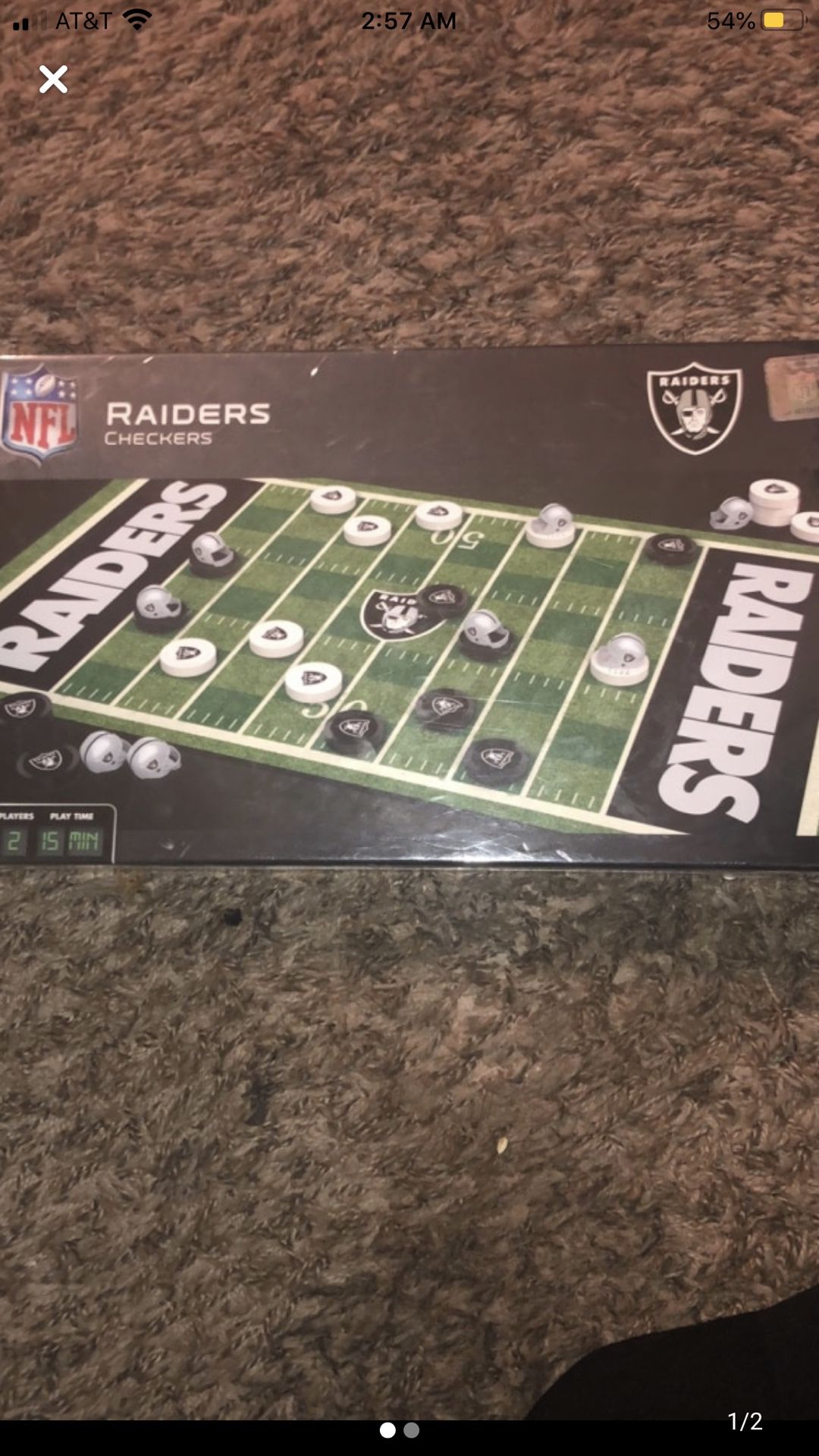 New checker game board nfl style Raiders