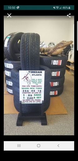 255 45 18 BRAND NEW TIRE TIRES $85 EACH $340 SET