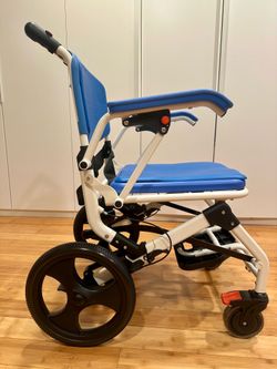 New 4 in 1 Collapsible Shower Commode Chair / Wheel Chair. HygiVital