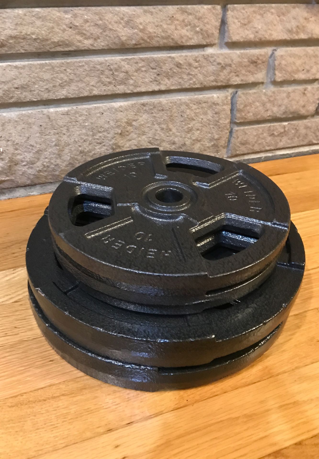 Pending - Weight Plates (10 lbs and 25 lbs) For Standard Barbells