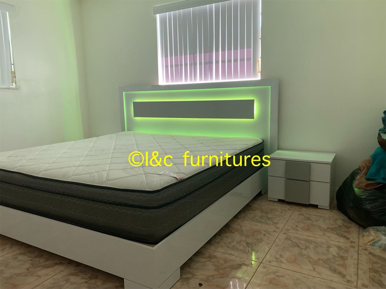 3 Piece Full Size Or Queen Size Bedroom Set New In The Box 📦 Same Day Delivery. Bed Frame Mattress 1 Night Stand