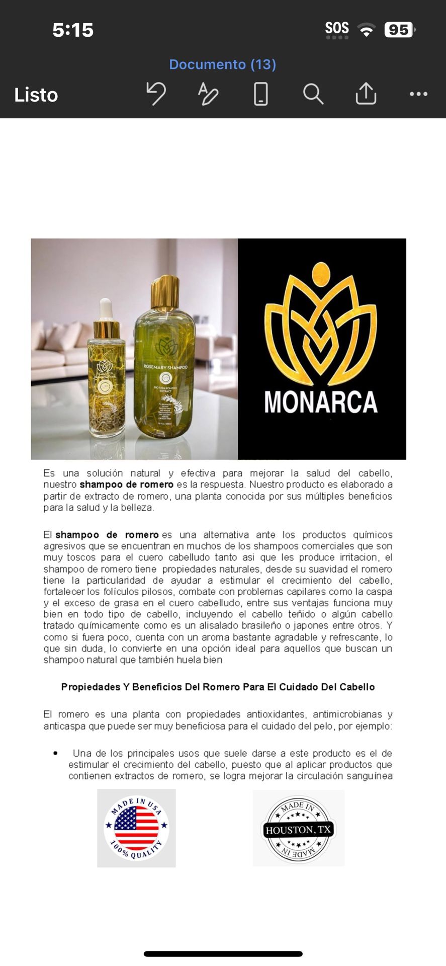 Rosemary Shampoo & Oil