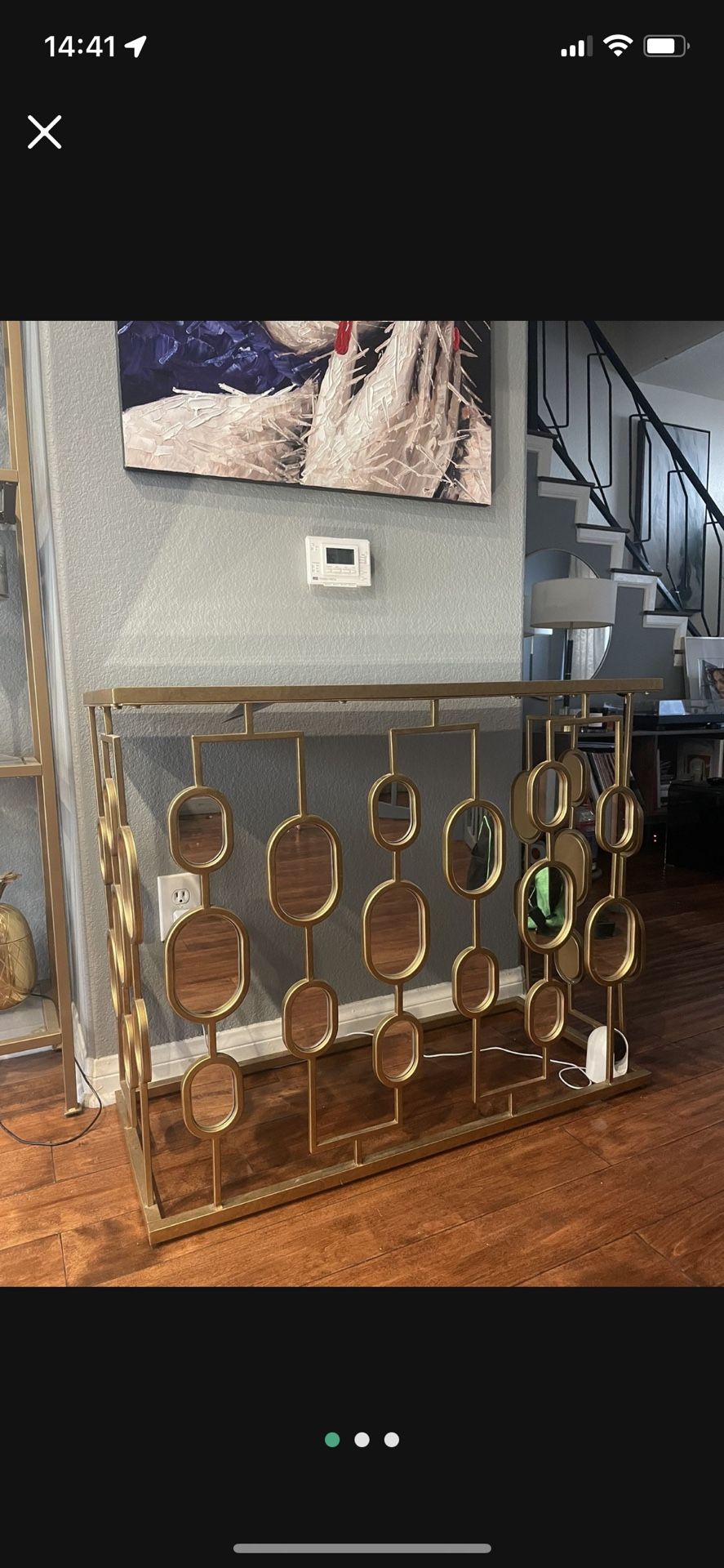 Comsole Table Mirrored