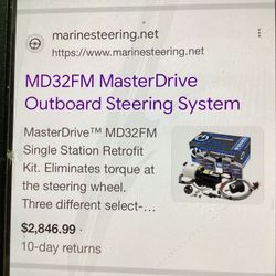 MD32FM MASTERDRIVE 32 CC Retro Fit KIT OUTBOARD STEERING HELM WIRING OIL CHEAP New Cash 