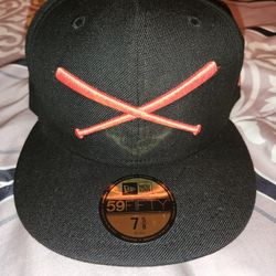 Just fitted CROSSED bat LOGO BLACK SALMON