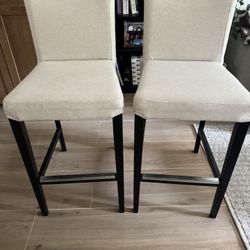 2 Padded Bar height Stools 