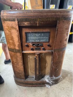 Antique vintage record player