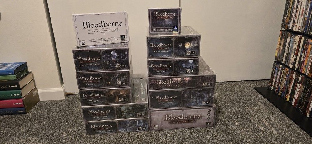 Bloodborne The Board Game Kickstarter Exclusive Blood Moon Box Complete