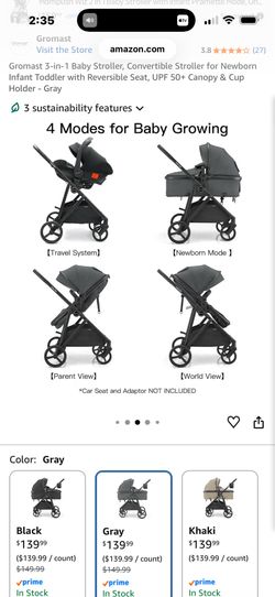 Infant car seat and stroller set