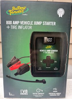 Battery Tender 800 Amp Jump Starter + Tire Inflator