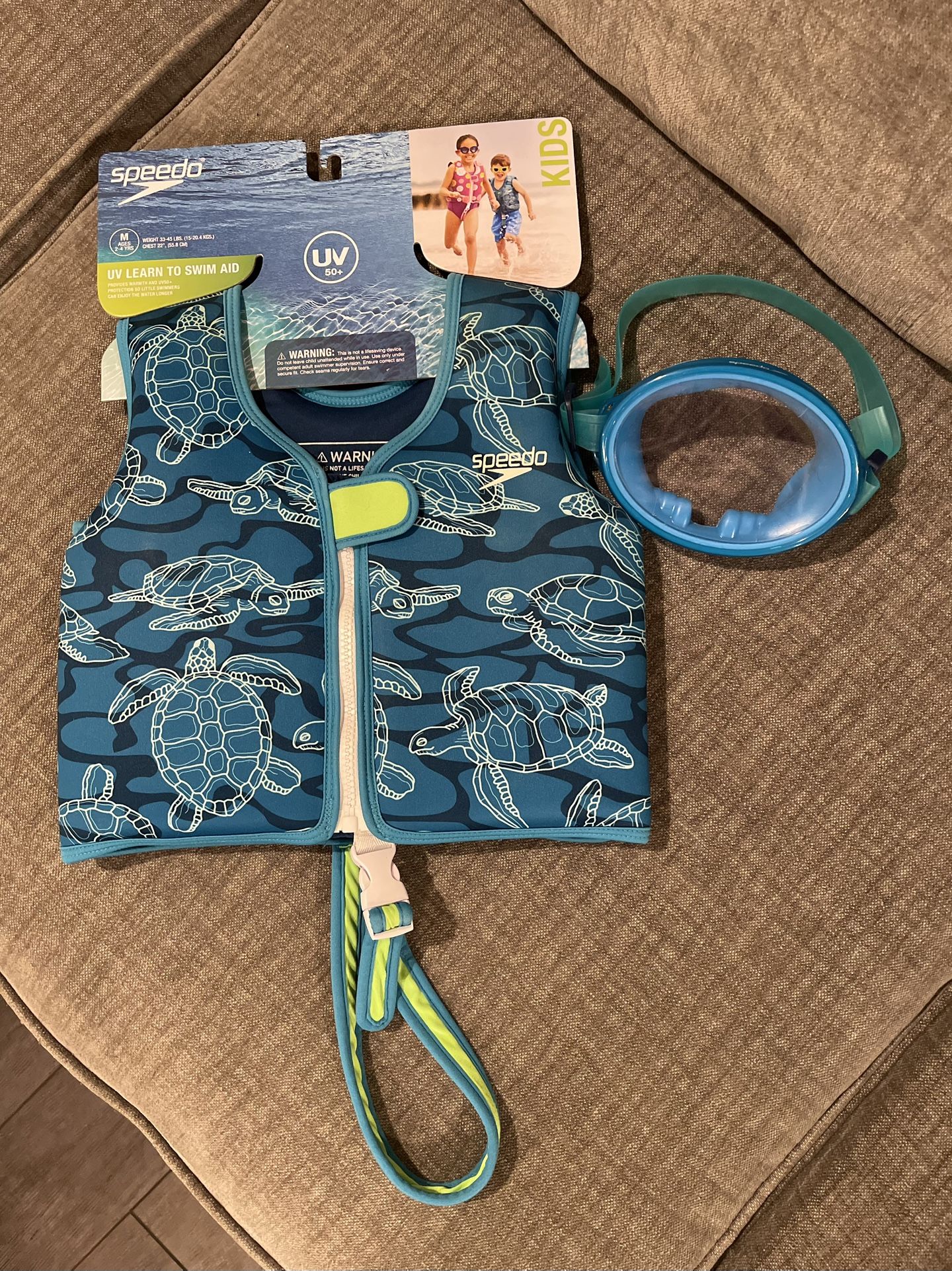 Toddler Swim Vest + Goggles