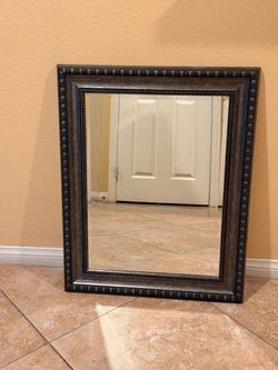 BEAUTIFUL ANTIQUE SILVER/GRAY MIRROR
