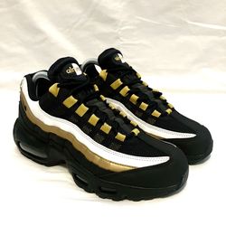 Size 6 Men’s Nike Air Max 95 OG Black Metallic Gold White SKU: AT2865-002 CONDITION: BRAND NEW WITHOUT BOX