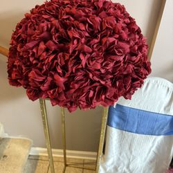 The small chandelier $10 the big ball of a flower $20