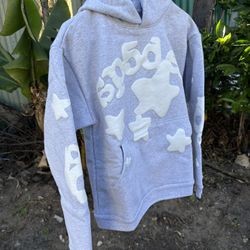 Gray Sp5der Beluga Hoodie 