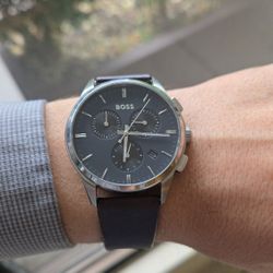 BOSS Dapper Chronograph Black Dial (Model:HB.452.1.14.3678) 43mm Men's Watch