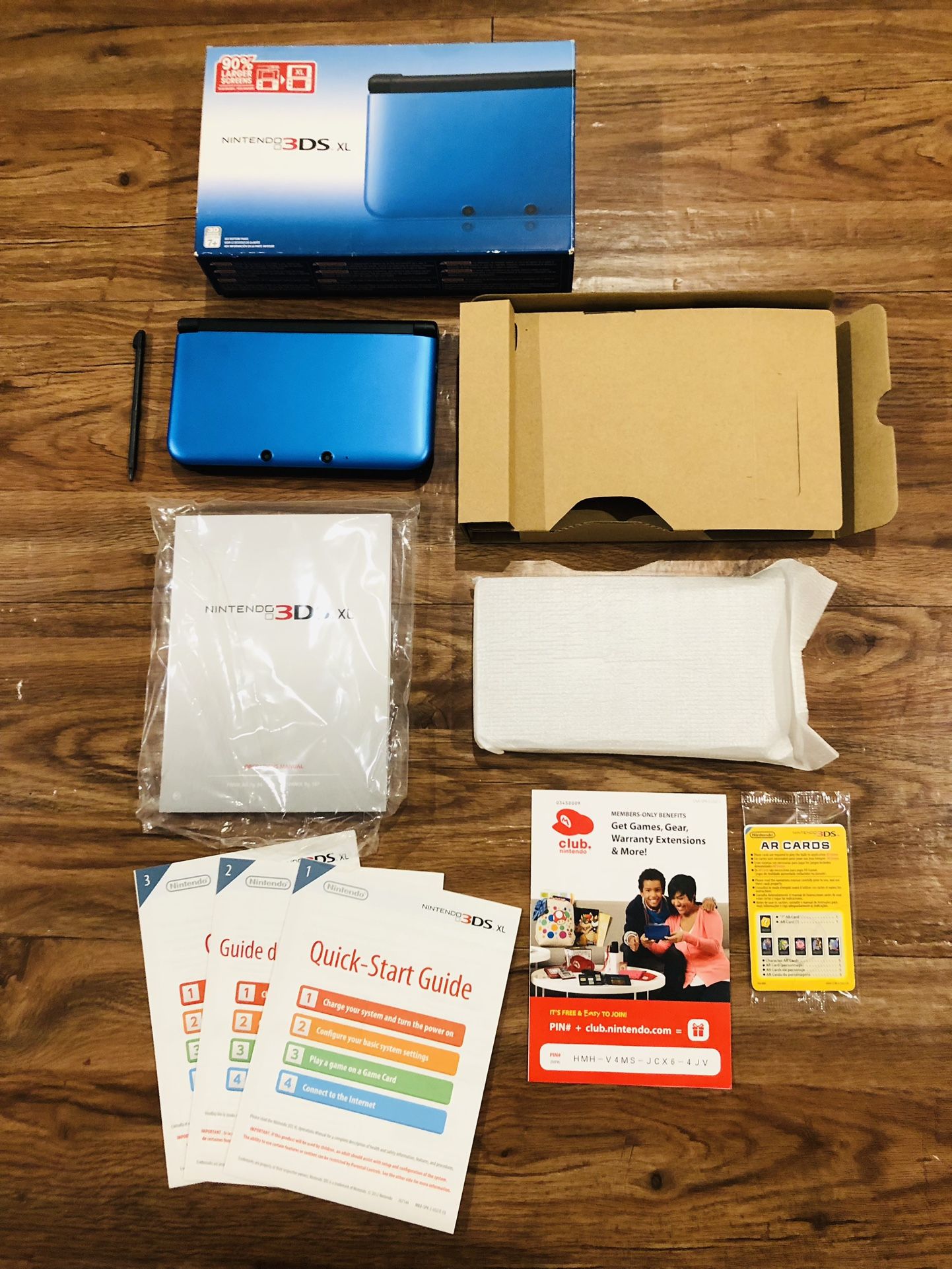 Open Box Nintendo 3DS XL Blue/Black Handheld System Console 