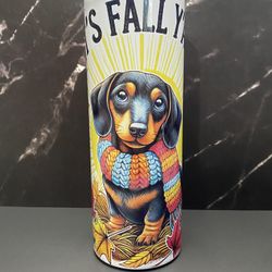 Fall Dachshund 20oz Tumbler Cup