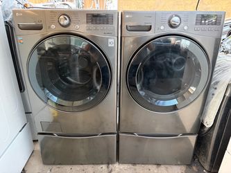 LG. WASHER AND GAS DRYER