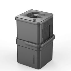 Midea 35-Pint Compact Cube Smart Dehumidifier, Wifi, up to 3500 Sq. ft coverage area, Gray, MAD35PS1QGR