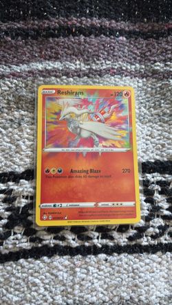 Reshiram amazing rare holo Pokemon card