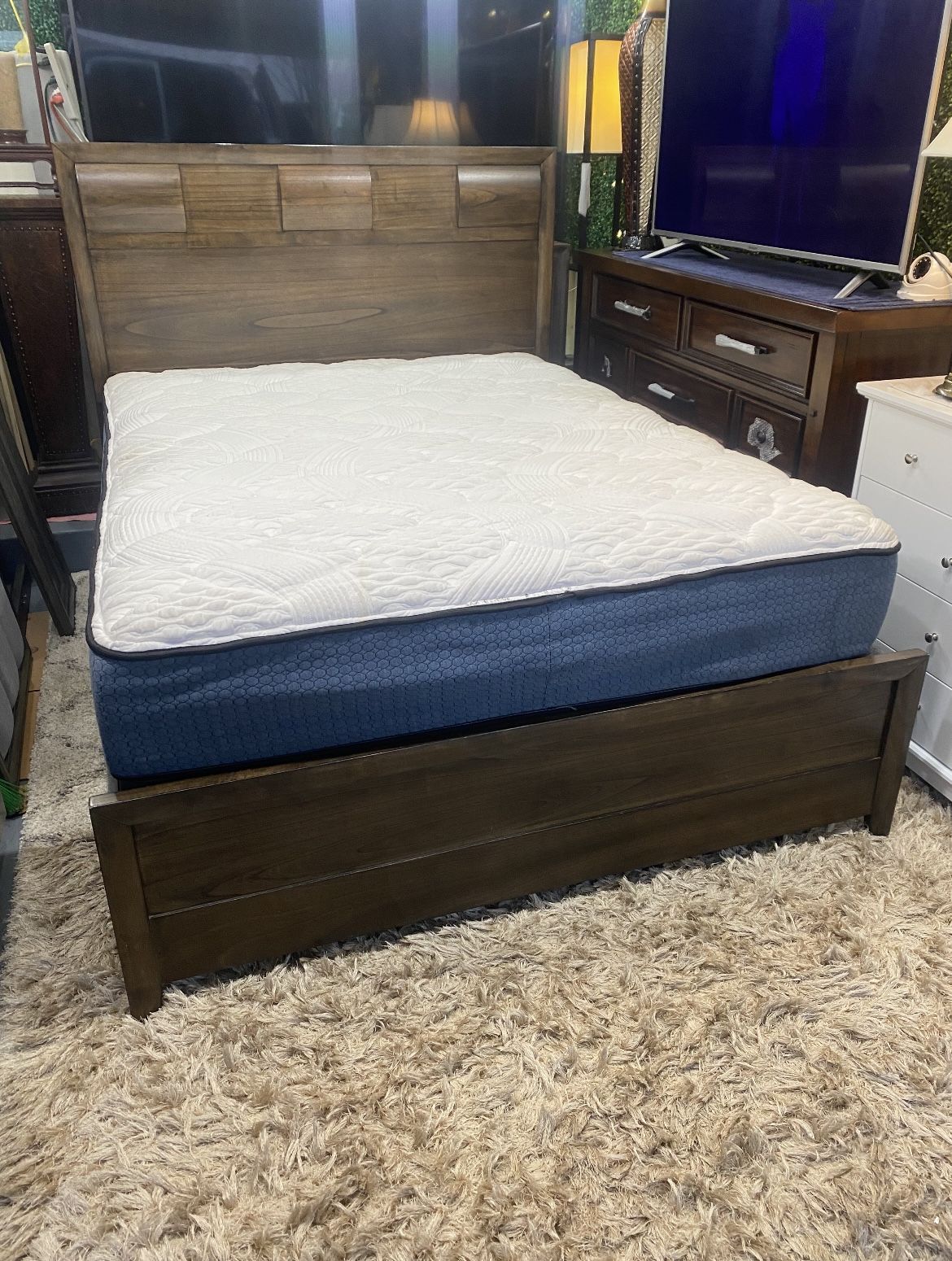 Queen Bed Frame And Mattress