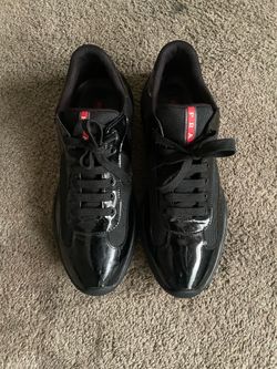 Men’s black and red Prada shoes size 12