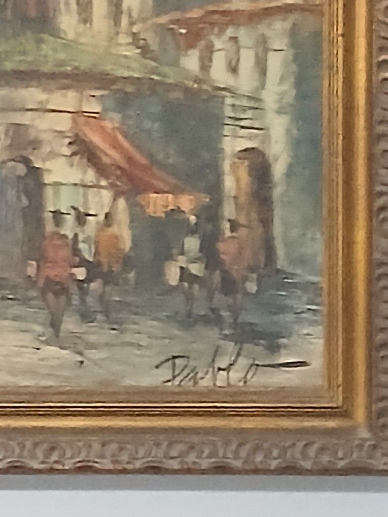 Painting Picture,largo Says Pablo Espana,médium By R,WOOD the Smallby LOU MESSA