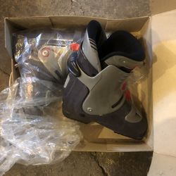 Snow Skis, Boots, Poles, 