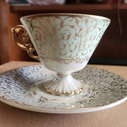 Antique Porcelain Tea Cup Set 