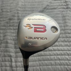 EXCELLENT CONDITION ***LEFT HANDED TAYLORMADE BURNER SUPERFAST MAX GOLF FAIRWAY WOOD 18* #5 W FUJIKURA REAX GRAPHITE STIFF