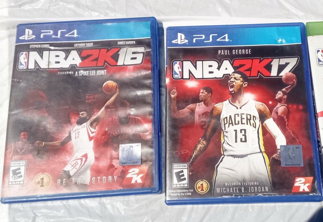 PS4 GAMES NBA 2K 16 & 17
