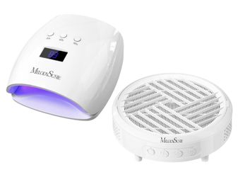 MelodySusie Nail Dust Collector And UV Nail Lamp Combo Bundle 