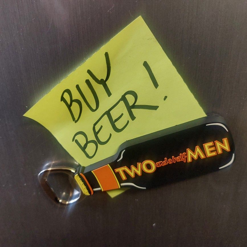 Two And A Half Men Bottle Opener / Magnet