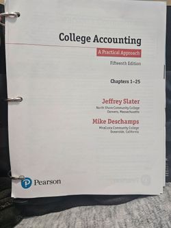 College Accounting A Practical Approach  fifteenth Edition
