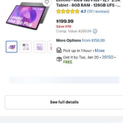Lenovo Tablet Less Then Week Old