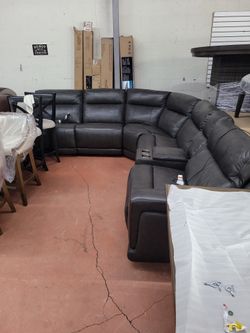 Leather Sectional 