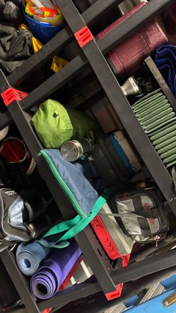 Lots of camping stuff