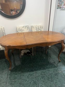 Dining table and chairs