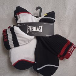 Everlast Men's 6 Pack Athletic Socks.