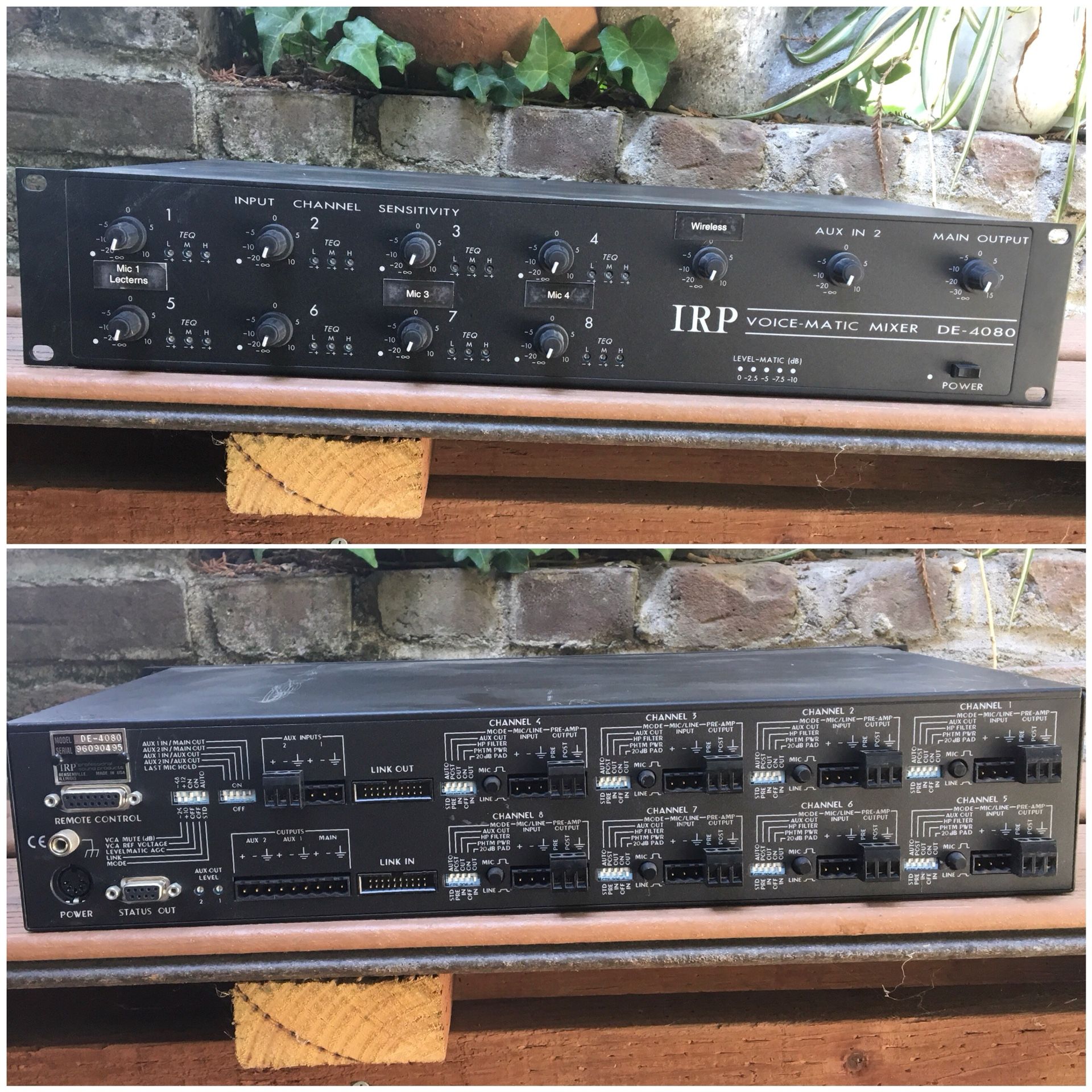 IRP voice matic DE 4080 8 Channel mixer