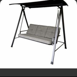 HD Design Outdoor Three Seat Cushion Swing