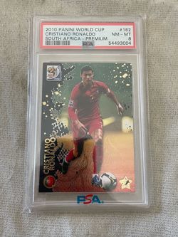 Cristiano Ronaldo psa 8 2010 panini World Cup