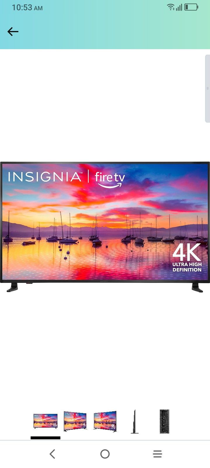 Insignia Fire TV 65 Inch. 