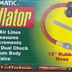 DUAL TIRE INFLATOR PLUS POCKET GUAGE