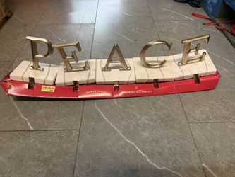 PEACE Stocking Holder Set